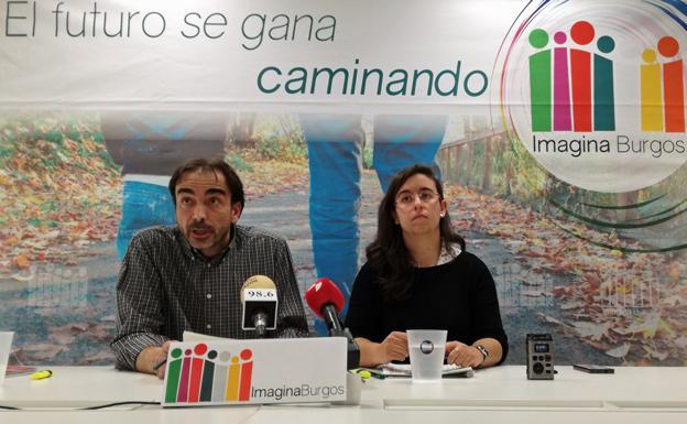 Diego Izquierdo, secretario del Consejo de Coordinación, y Sara Hojas, concejal de Imagina Burgos/IAC