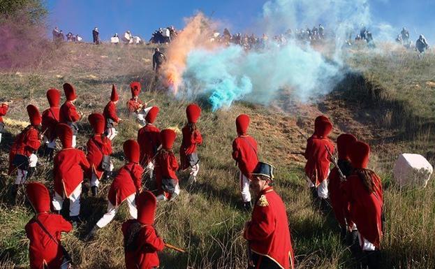 El Alto de la Riba acoge la batalla entre las tropas reales y los defensores de El Judas/PCR
