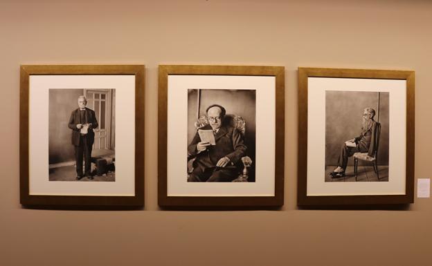 Tres retratos que conforman la exposición/CLR