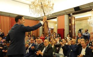 Daniel de la Rosa, con la vara de mando./Aythami Pérez