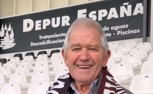 Miguel Pinillos sonríe en su vuelta a El Plantío. /Burgos CF