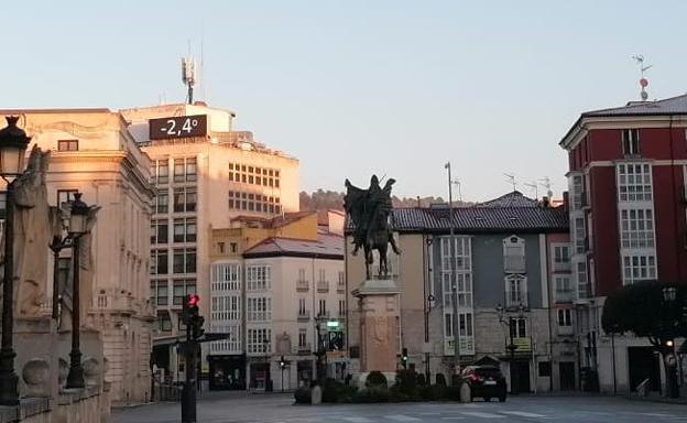 Los termómetros se congelan en Burgos, con mínimas de 8,7 grados bajo cero